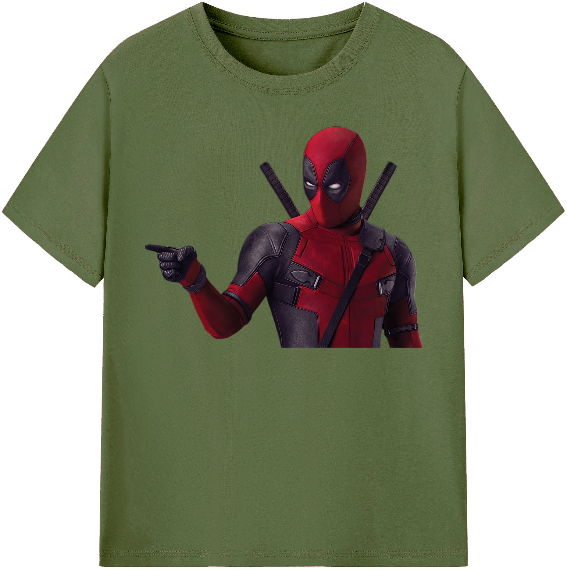 （画像用） Deadpool デッドプール 綿100％半袖Tシャツ（フロントプリント）